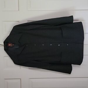 Anne Klein vintage women's charcoal gray wool coat sz 6 Quiet Luxury